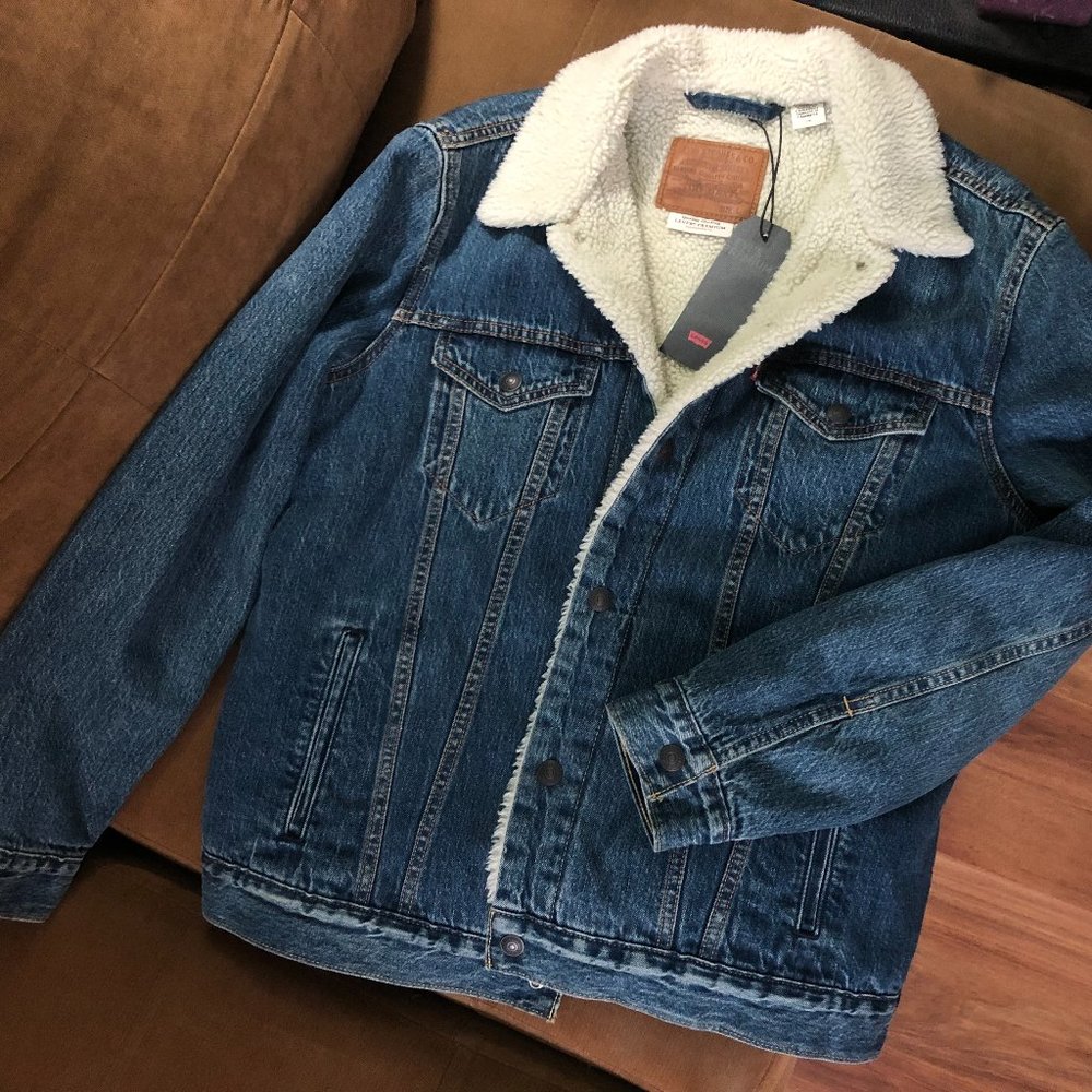 Men's Levi's Sherpa Lined Jacket Large